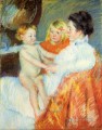 Madre Sara y el bebé madres hijos Mary Cassatt